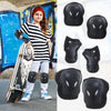 Set pentru copii, 6 x protectii pentru genunchi, coate si incheieturi (bicicleta, role, skateboard, patine)