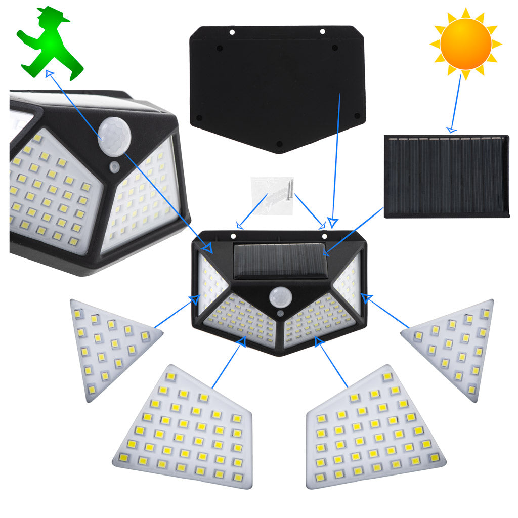 Lampa Solara LED cu senzor crepuscular si senzor de miscare-5