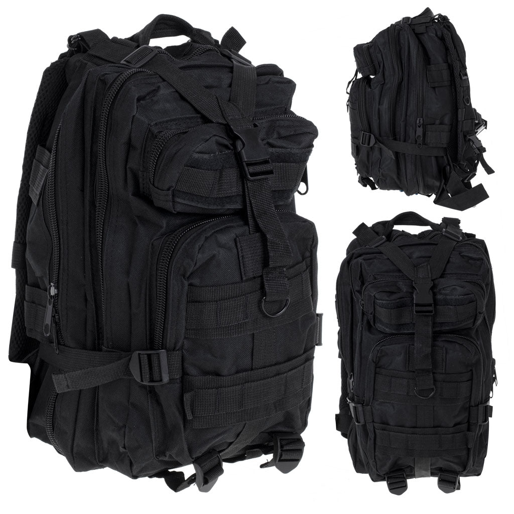 Rucsac Tactic Militar, culoare NEGRU, capacitate 25l-0