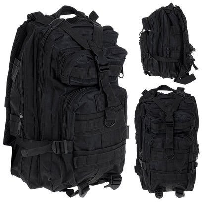 Rucsac Tactic Militar, culoare NEGRU, capacitate 25l-0