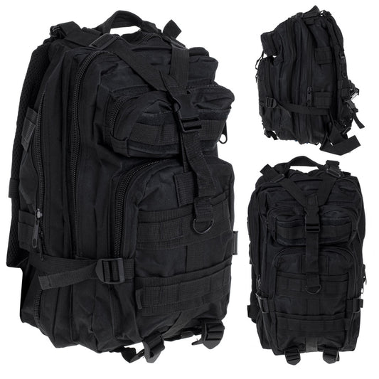 Rucsac Tactic Militar, culoare NEGRU, capacitate 25l-0