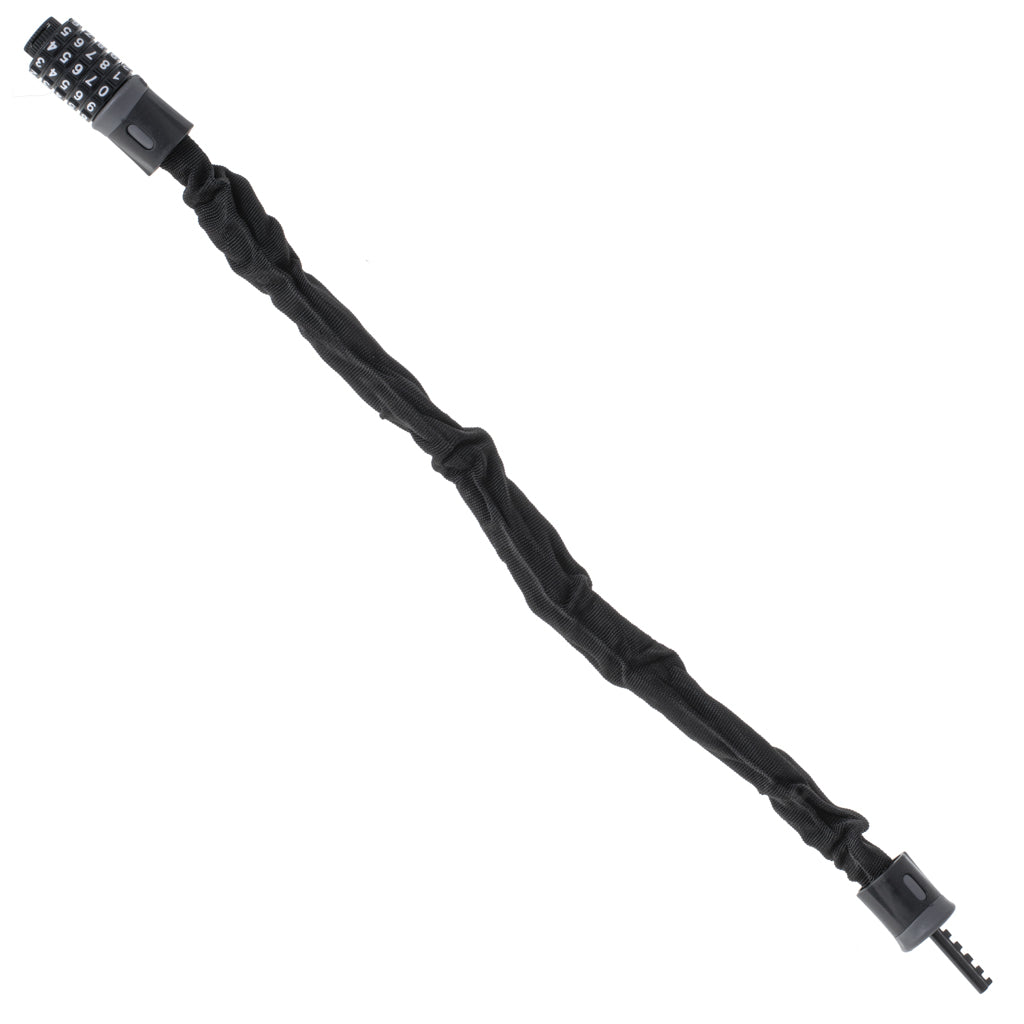 Antifurt bicicleta, Dispozitiv de blocare biciclete, Cifru cu 5 digits, lungime 90cm, culoare Neagra-7