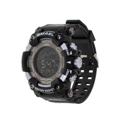 Ceas Militar pentru barbati, SMAEL, impermeabil, afisaj LED, culoare Negru-1