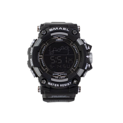 Ceas Militar pentru barbati, SMAEL, impermeabil, afisaj LED, culoare Negru-5