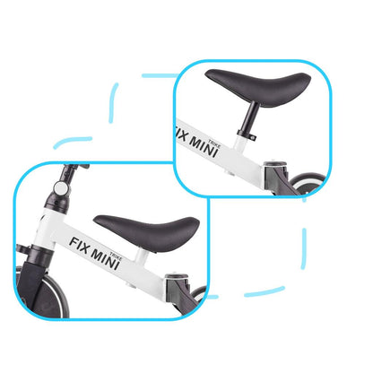 Tricicleta TRIKE FIX MINI, 3in1 adaptabila, culoare Alba-3
