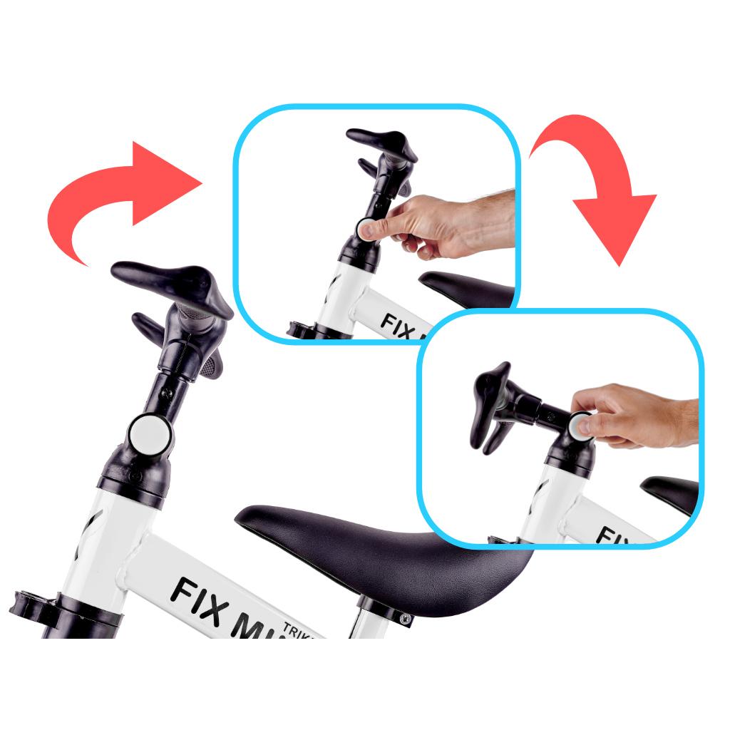 Tricicleta TRIKE FIX MINI, 3in1 adaptabila, culoare Alba-4