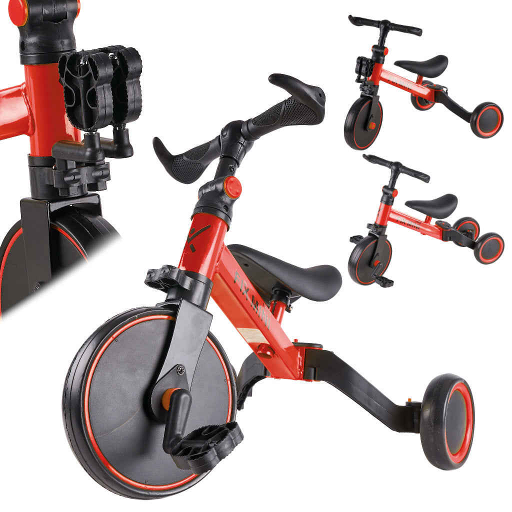 Tricicleta TRIKE FIX MINI, 3in1 adaptabila, culoare Rosie-1