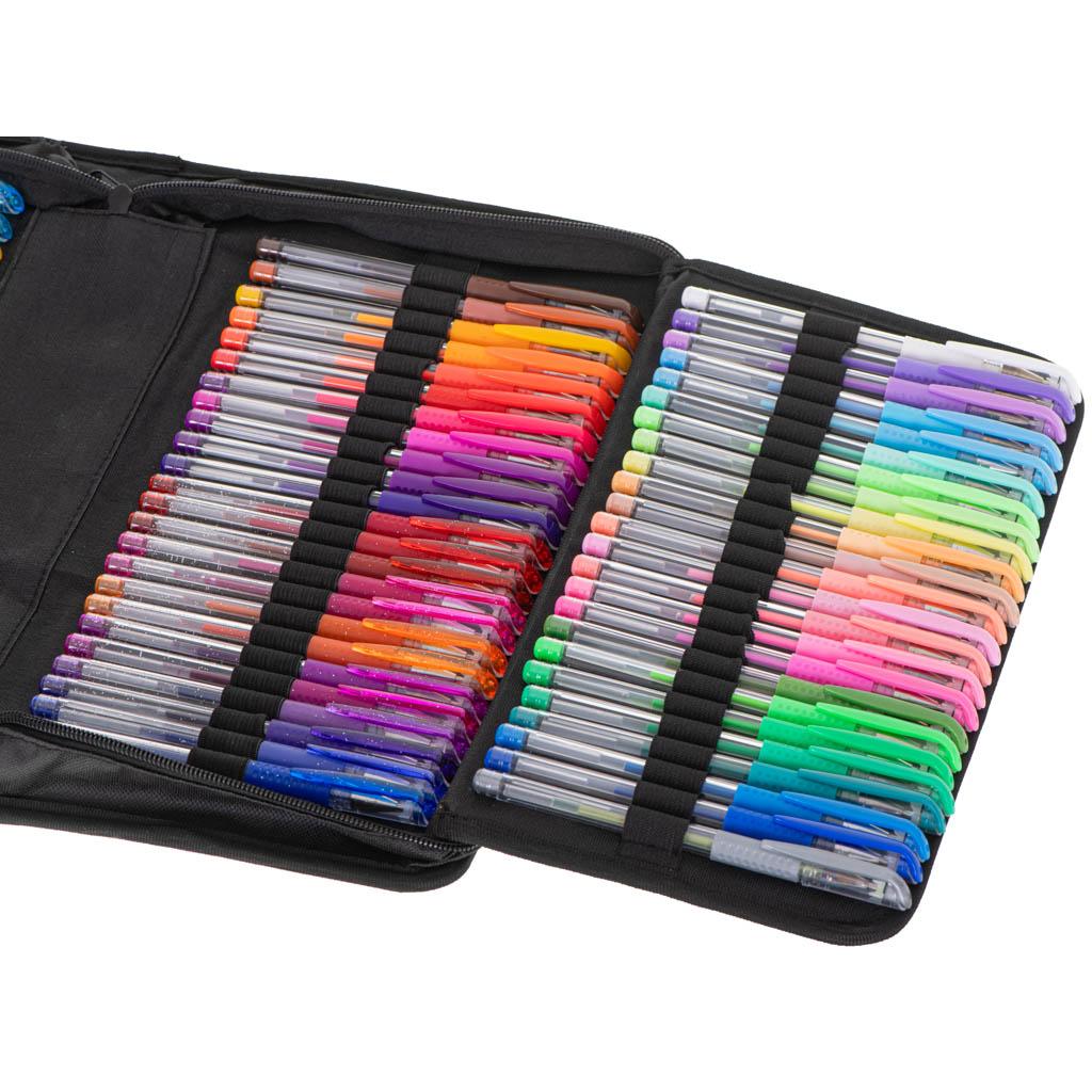 Set 242 piese, Pixuri cu gel multicolor + Rezerve + Carte de colorat + Penar-5