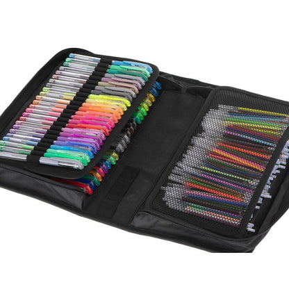 Set 242 piese, Pixuri cu gel multicolor + Rezerve + Carte de colorat + Penar-7