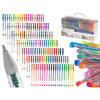 Set 140 piese, Pixuri cu gel multicolor cu sclipici (glitter)-0