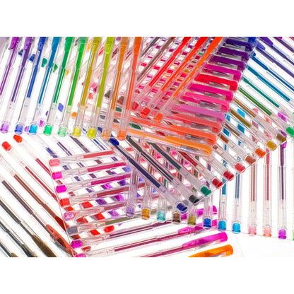 Set 140 piese, Pixuri cu gel multicolor cu sclipici (glitter)-2