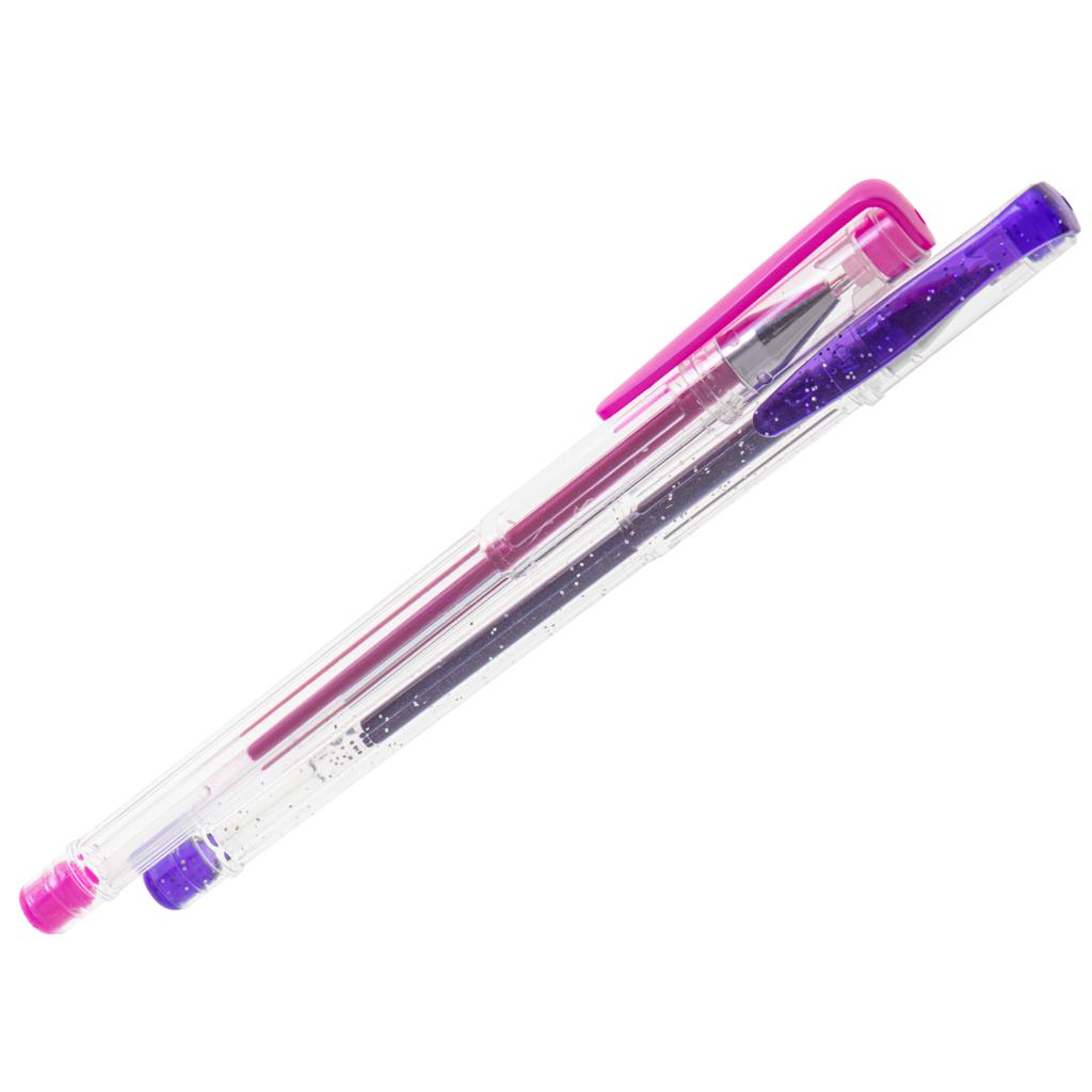 Set 25 piese, Pixuri cu gel multicolor cu sclipici (glitter)-6