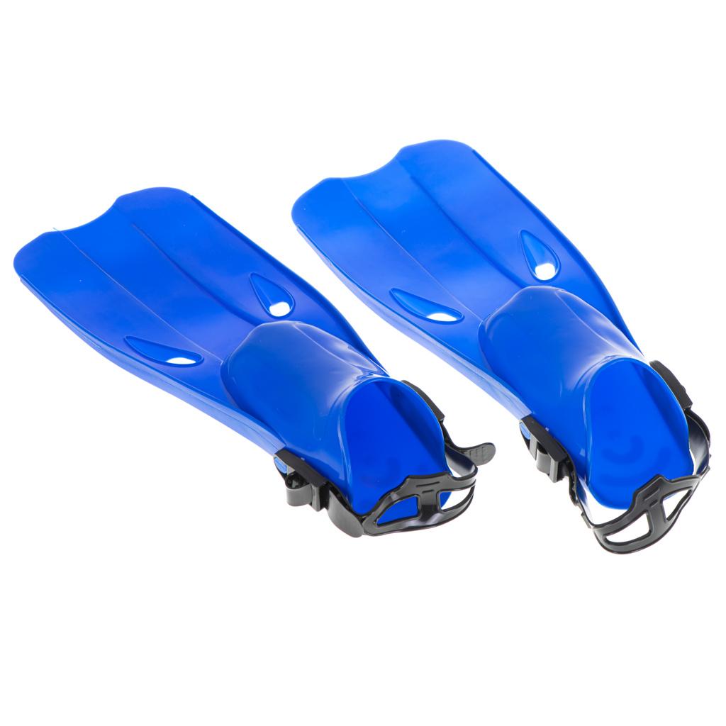 Labe de Inot si Scufundari, marime M (22,5-24,5 cm), culoare Albastra-0