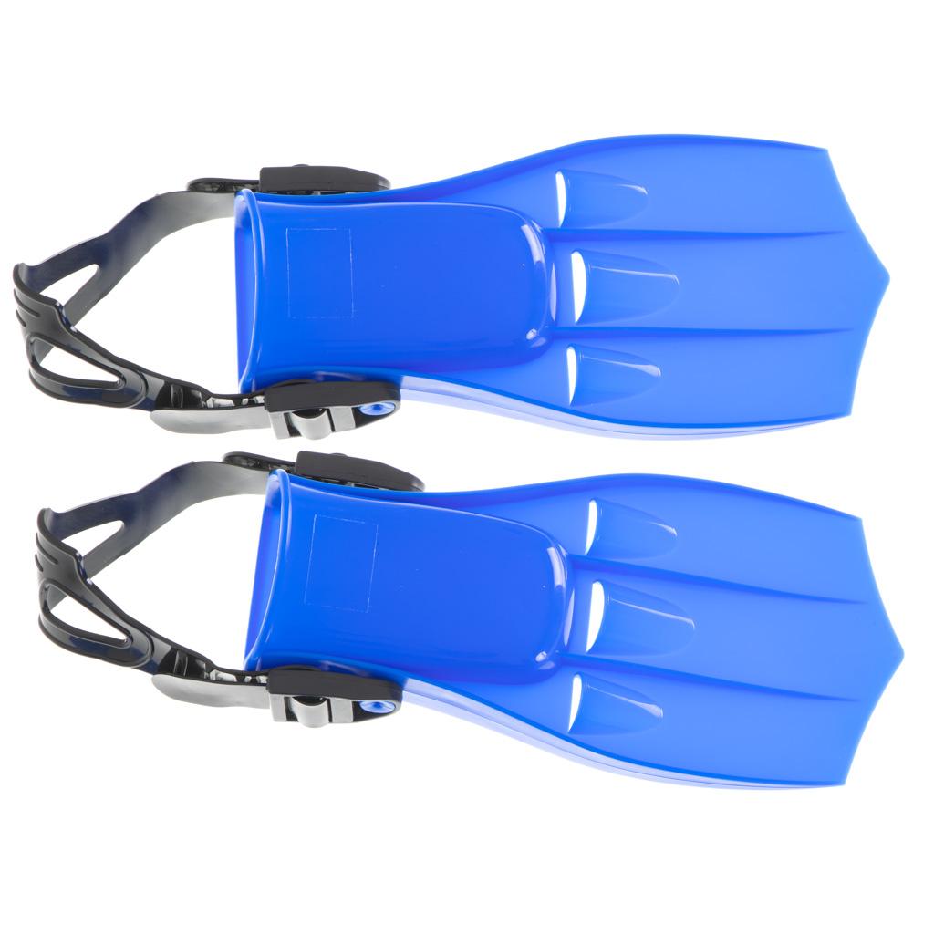 Labe de Inot si Scufundari, marime S (17-20cm), culoare Albastra-2