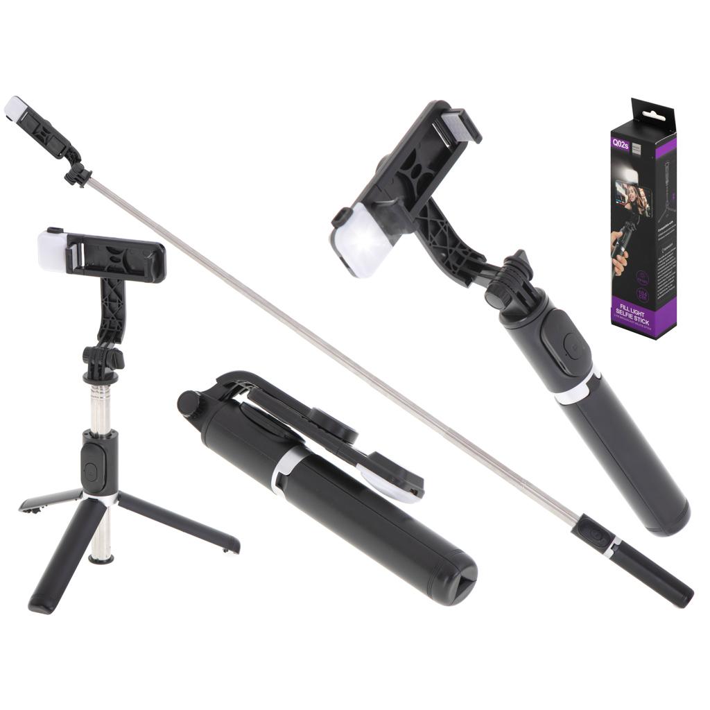 Set 3in1, Selfie Stick cu Lampa LED si Trepied, conectare Bluetooth, alimentare USB-7