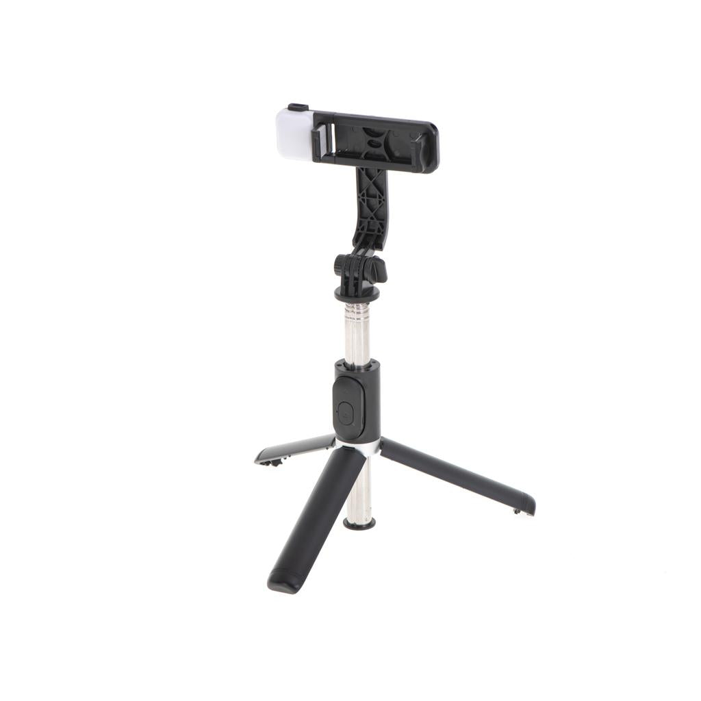 Set 3in1, Selfie Stick cu Lampa LED si Trepied, conectare Bluetooth, alimentare USB-12