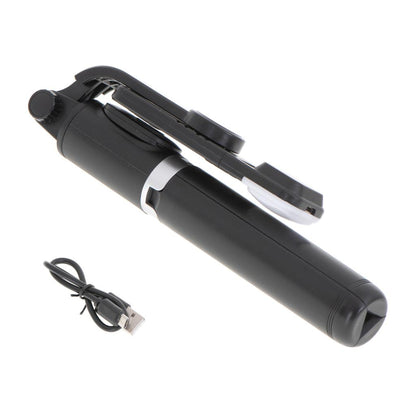 Set 3in1, Selfie Stick cu Lampa LED si Trepied, conectare Bluetooth, alimentare USB-14