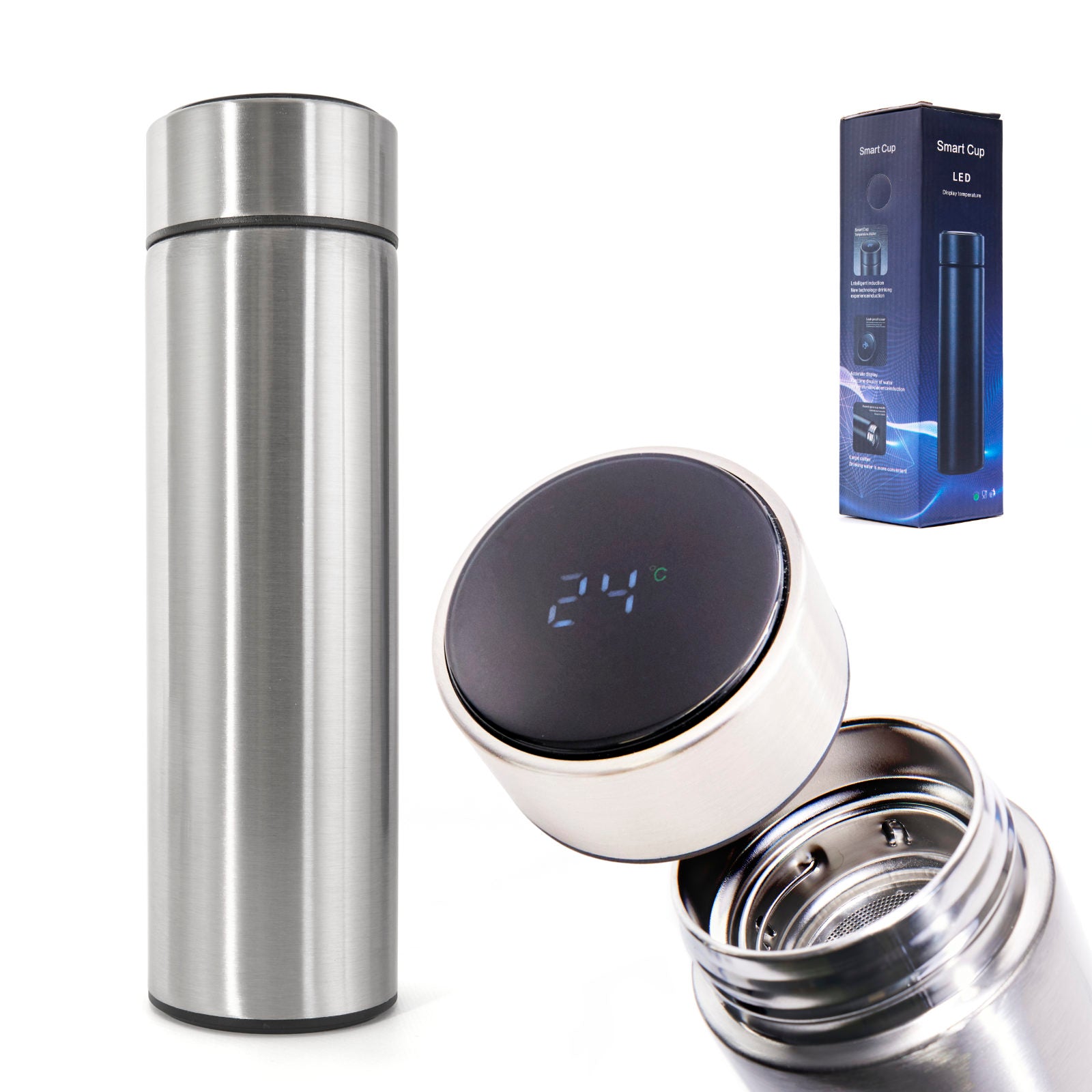Recipient Termos SMART CUP LED, 500ml, cu afisaj temperatura-2