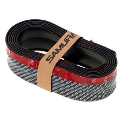Protectie spoiler, prelungire bara fata/spate din cauciuc, culoare CARBON Negru-2
