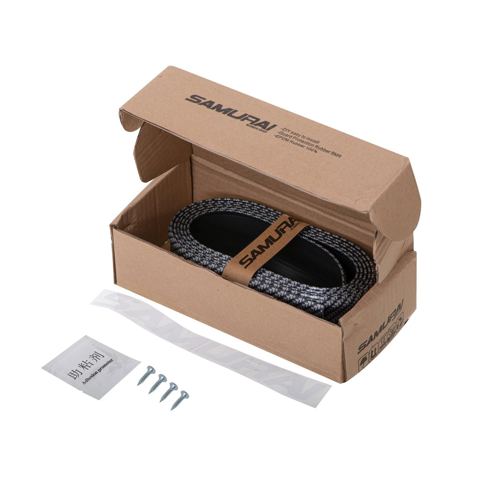 Protectie spoiler, prelungire bara fata/spate din cauciuc, culoare CARBON Negru-3