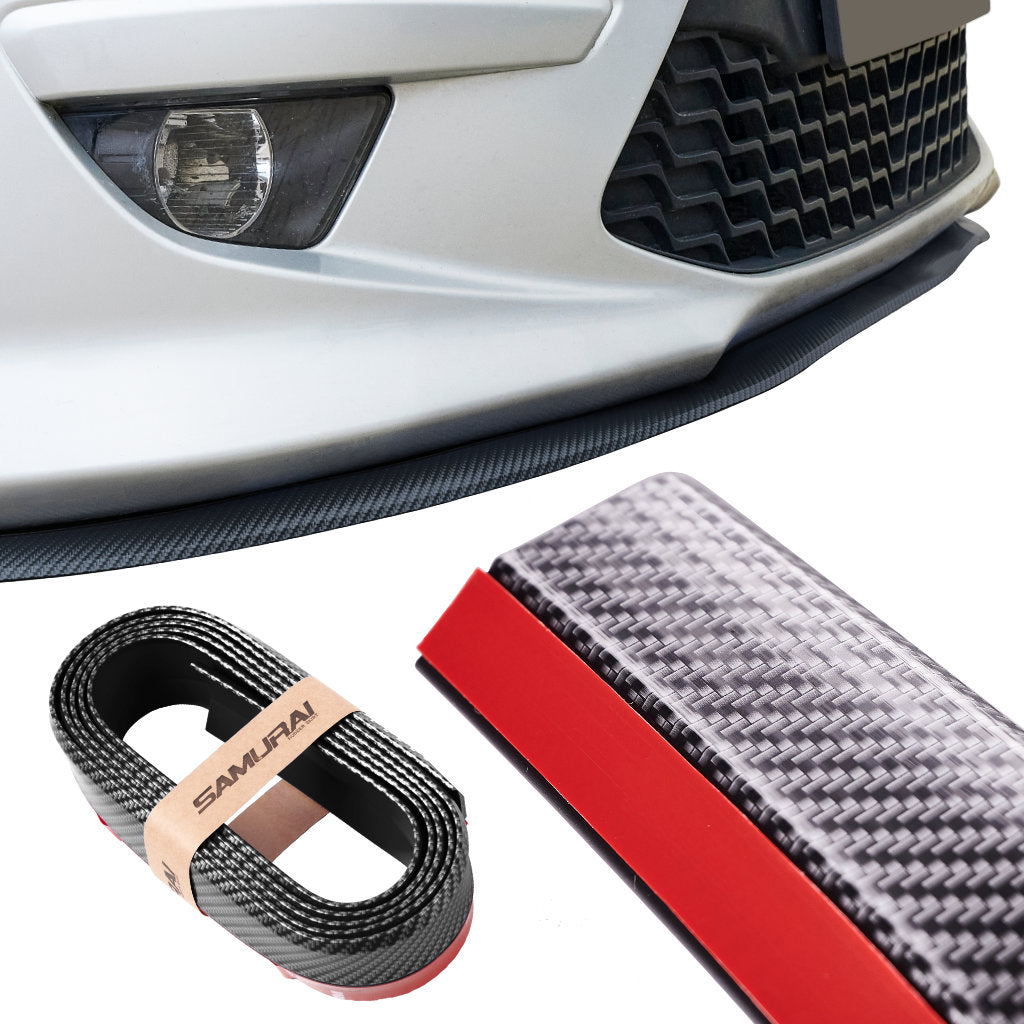Protectie spoiler, prelungire bara fata/spate din cauciuc, culoare CARBON Negru-1