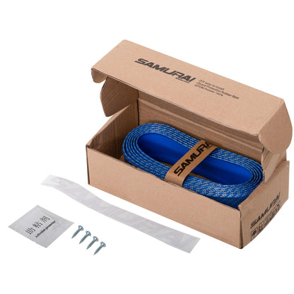 Protectie spoiler, prelungire bara fata/spate din cauciuc, culoare CARBON Albastru-3