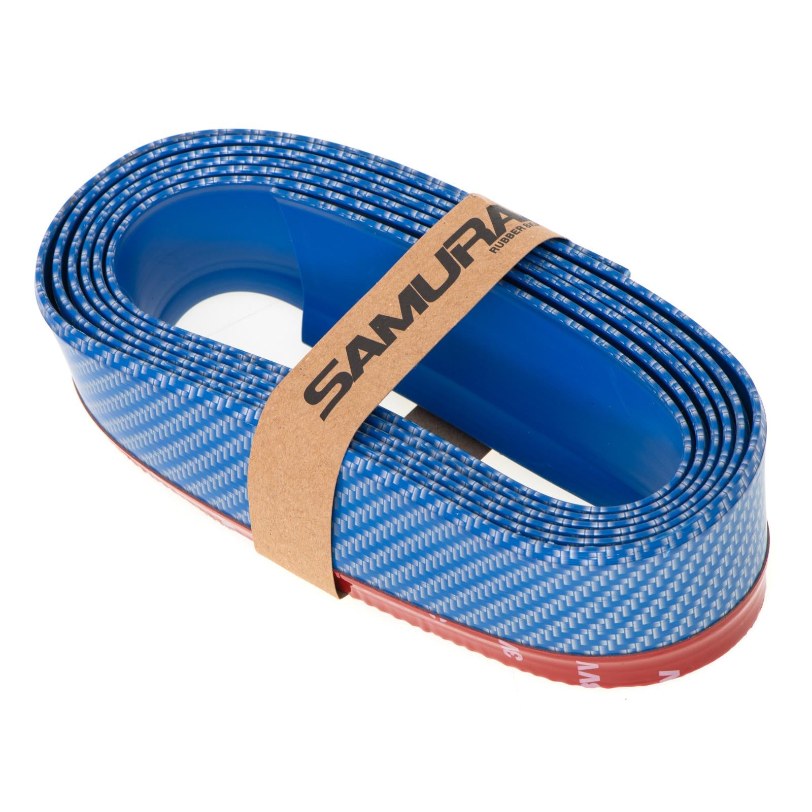 Protectie spoiler, prelungire bara fata/spate din cauciuc, culoare CARBON Albastru-4