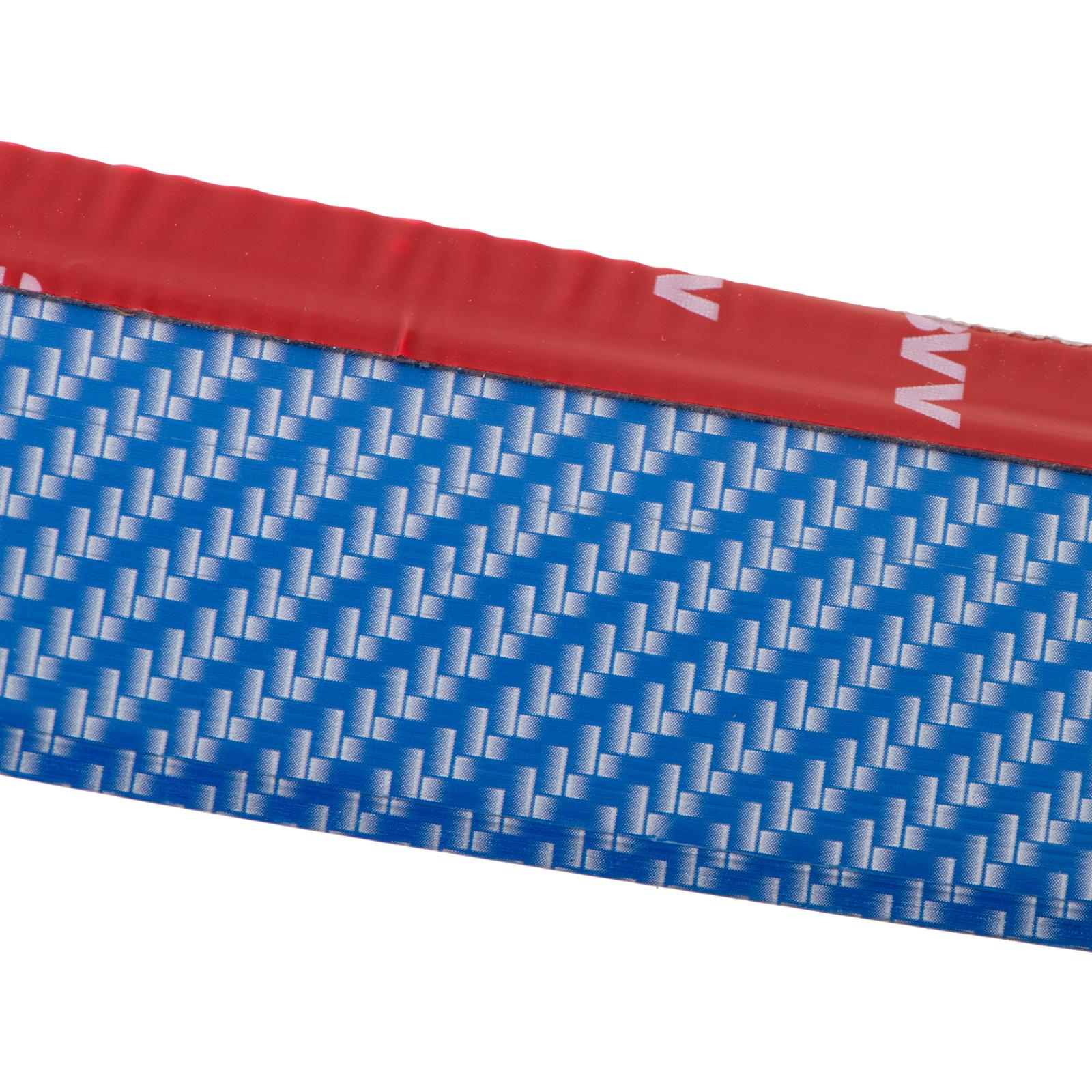 Protectie spoiler, prelungire bara fata/spate din cauciuc, culoare CARBON Albastru-5