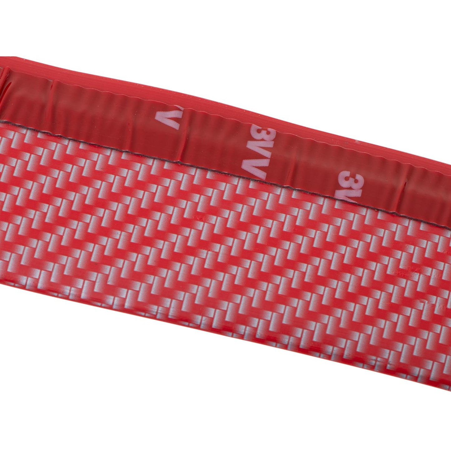 Protectie spoiler, prelungire bara fata/spate din cauciuc, culoare CARBON Rosu-5