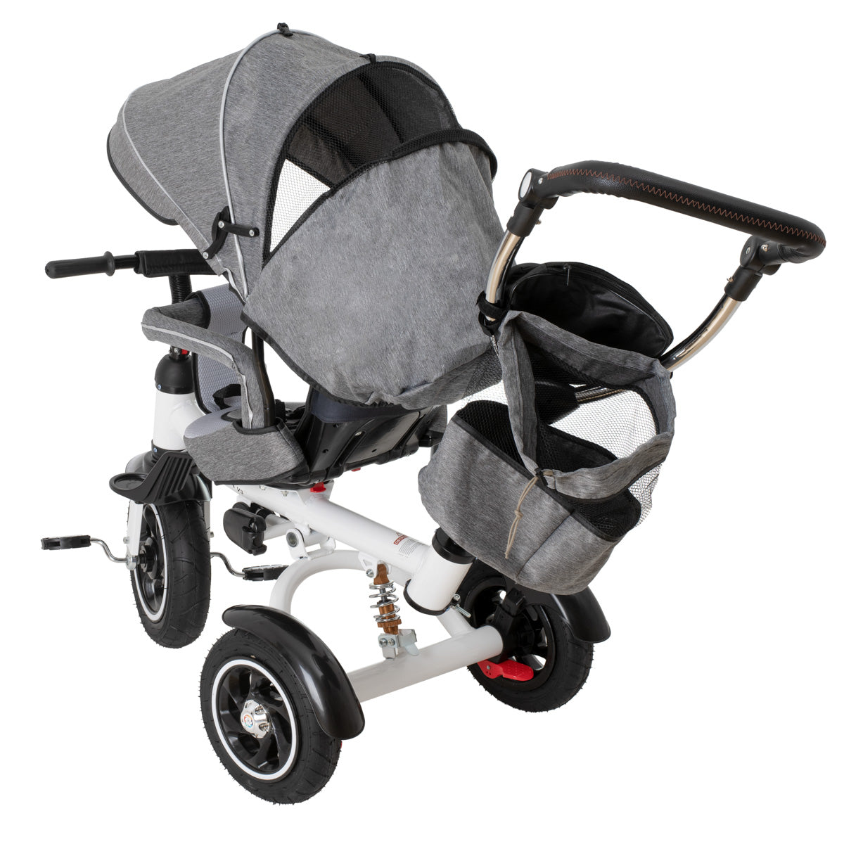 Tricicleta si Carucior pentru copii Premium TRIKE FIX V3 culoare Gri-5