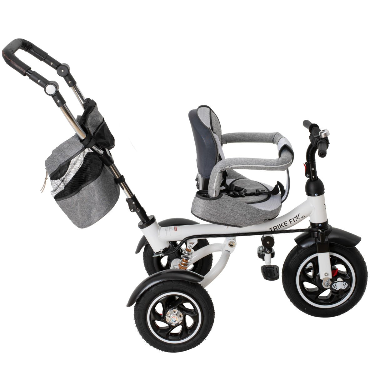 Tricicleta si Carucior pentru copii Premium TRIKE FIX V3 culoare Gri-11