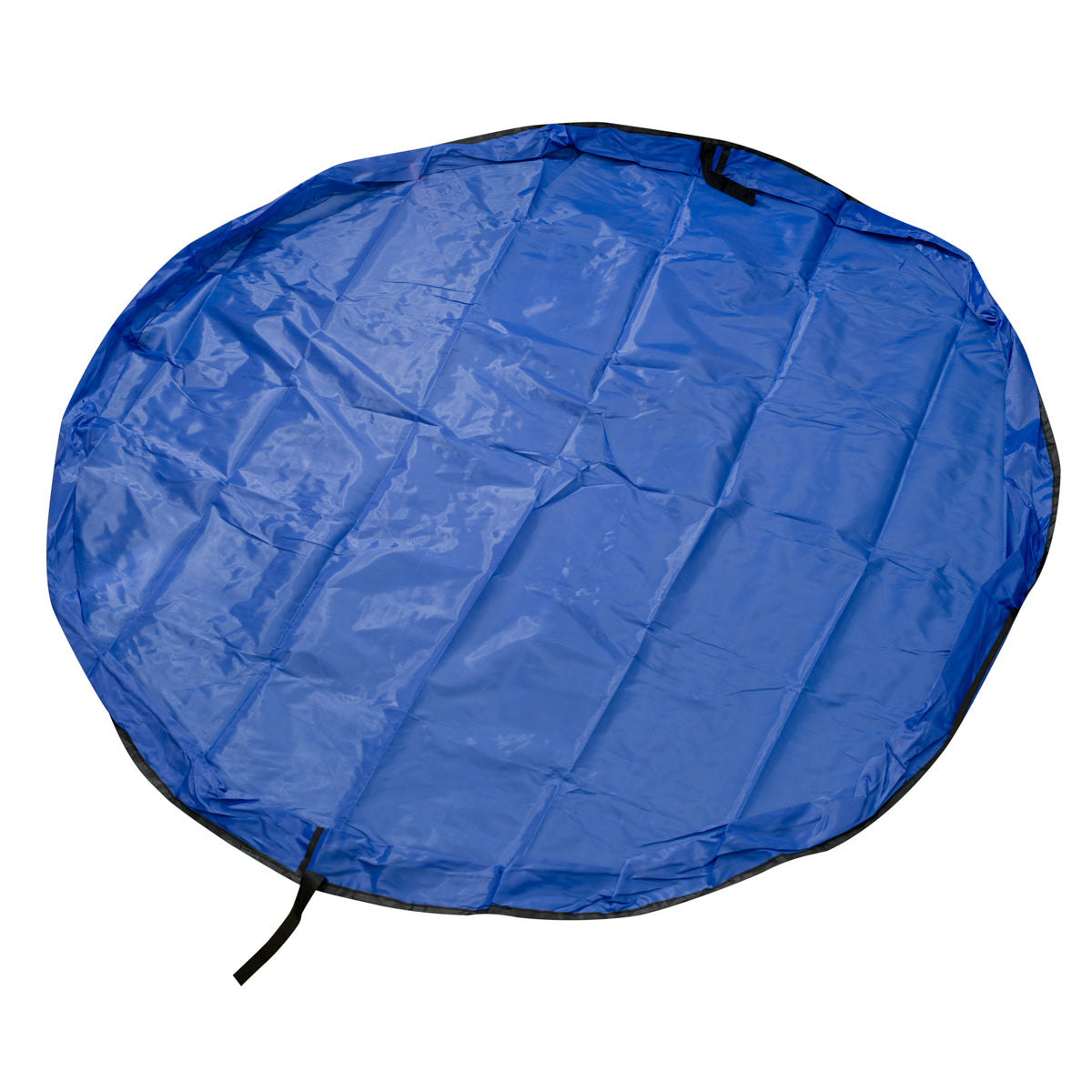 Covoras de joaca & Sac pentru jucarii, 2in1, culoare Albastra, diametru 150cm-2