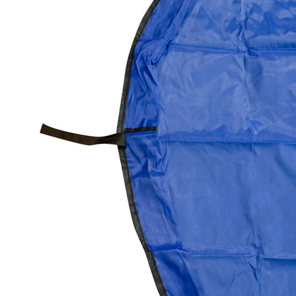 Covoras de joaca & Sac pentru jucarii, 2in1, culoare Albastra, diametru 150cm-4
