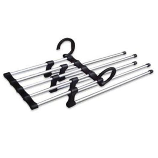Umeras pliabil pentru 5 perechi de pantaloni, suport metalic cromat-1