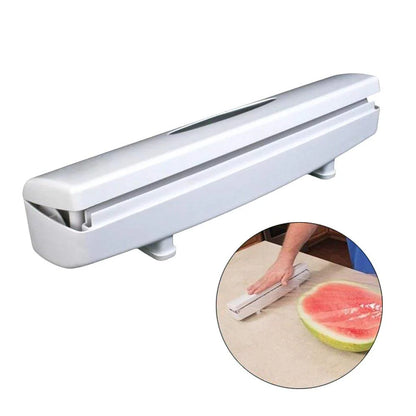 Oferta 4in1: Dispenser Folie Alimentară + Dozator Automat de Săpun + Set 6 Capace Etanșe Flexibile Reutilizabile + Aparat Spumare Lapte cu 2 Capete