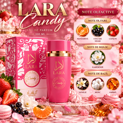 Set 2 Parfumuri Lara Pink + Lara Candy, 2 × 100 ml – 2 LA PREȚ DE 1