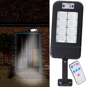 Lampa Stradala cu Panou Solar, Senzor de Miscare si Telecomanda, dimensiune 30 x 14 x 3 cm-0