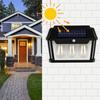 Lampa solară tip Felinar, cu 3 becuri, senzor de mișcare, 38W
