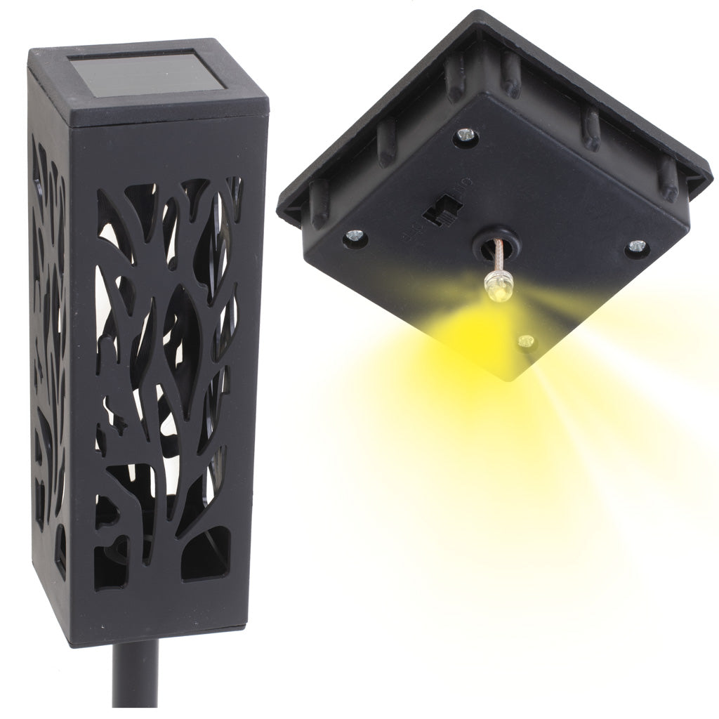 Set 4 lampi solare de gradina cu picior tip "Lampion" cu LED-5