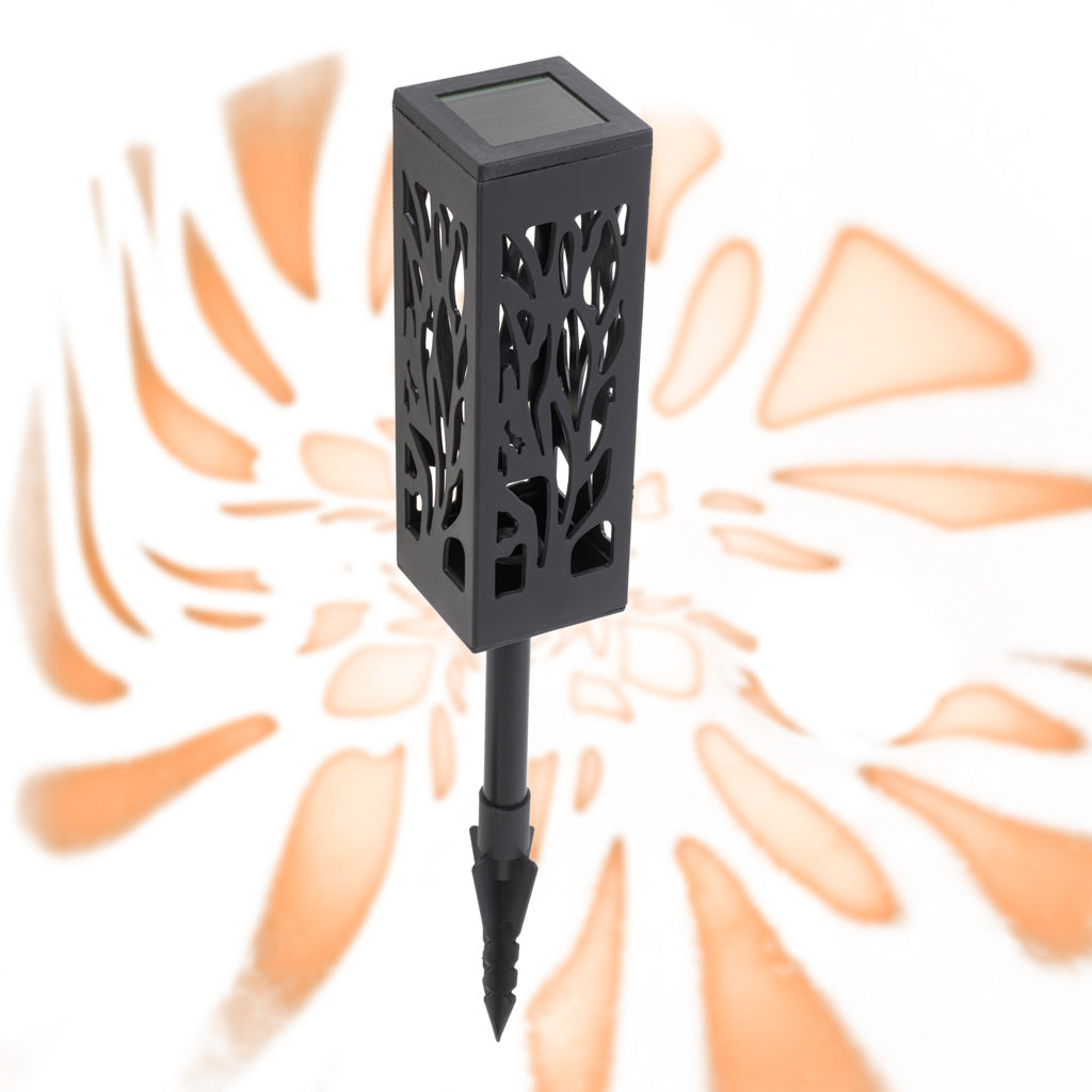 Set 4 lampi solare de gradina cu picior tip "Lampion" cu LED-7
