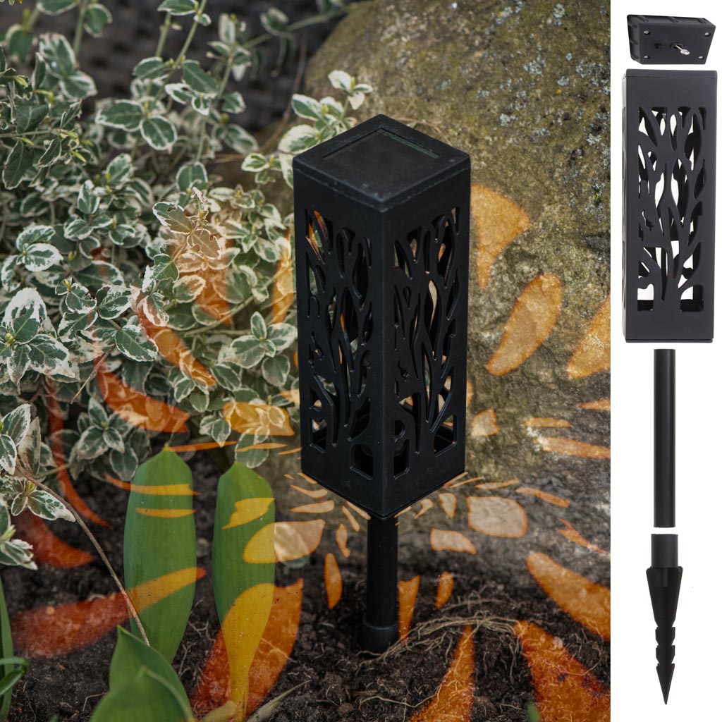 Set 4 lampi solare de gradina cu picior tip "Lampion" cu LED-2