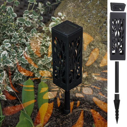 Set 4 lampi solare de gradina cu picior tip "Lampion" cu LED-2