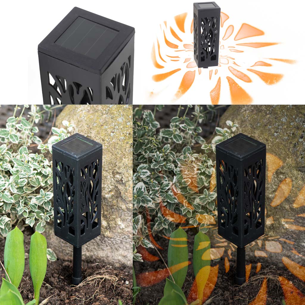 Set 4 lampi solare de gradina cu picior tip "Lampion" cu LED-1
