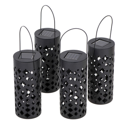 Set 4 lampi solare de gradina cu picior si agatatoare tip "Felinar" cu LED-7