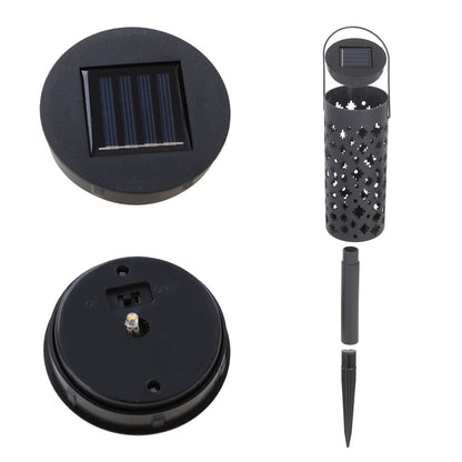 Set 4 lampi solare de gradina cu picior si agatatoare tip "Felinar" cu LED-8