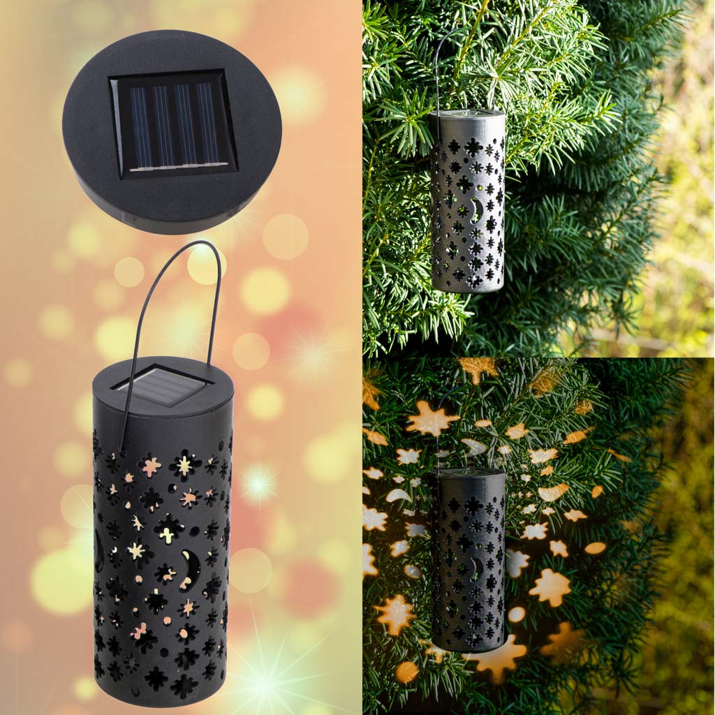 Set 4 lampi solare de gradina cu picior si agatatoare tip "Felinar" cu LED-1