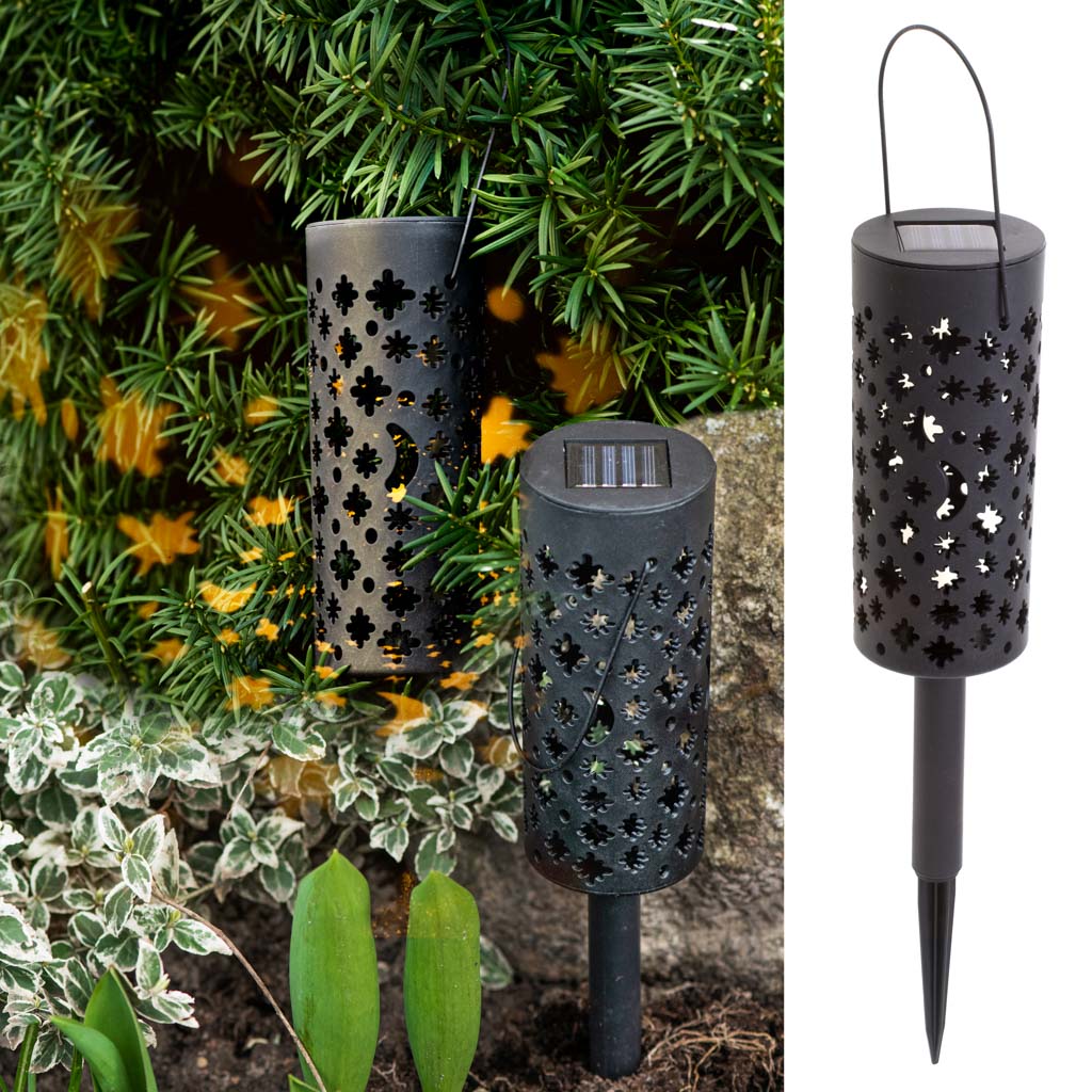 Set 4 lampi solare de gradina cu picior si agatatoare tip "Felinar" cu LED-0