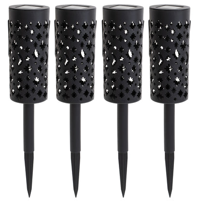 Set 4 lampi solare de gradina cu picior si agatatoare tip "Felinar" cu LED-9