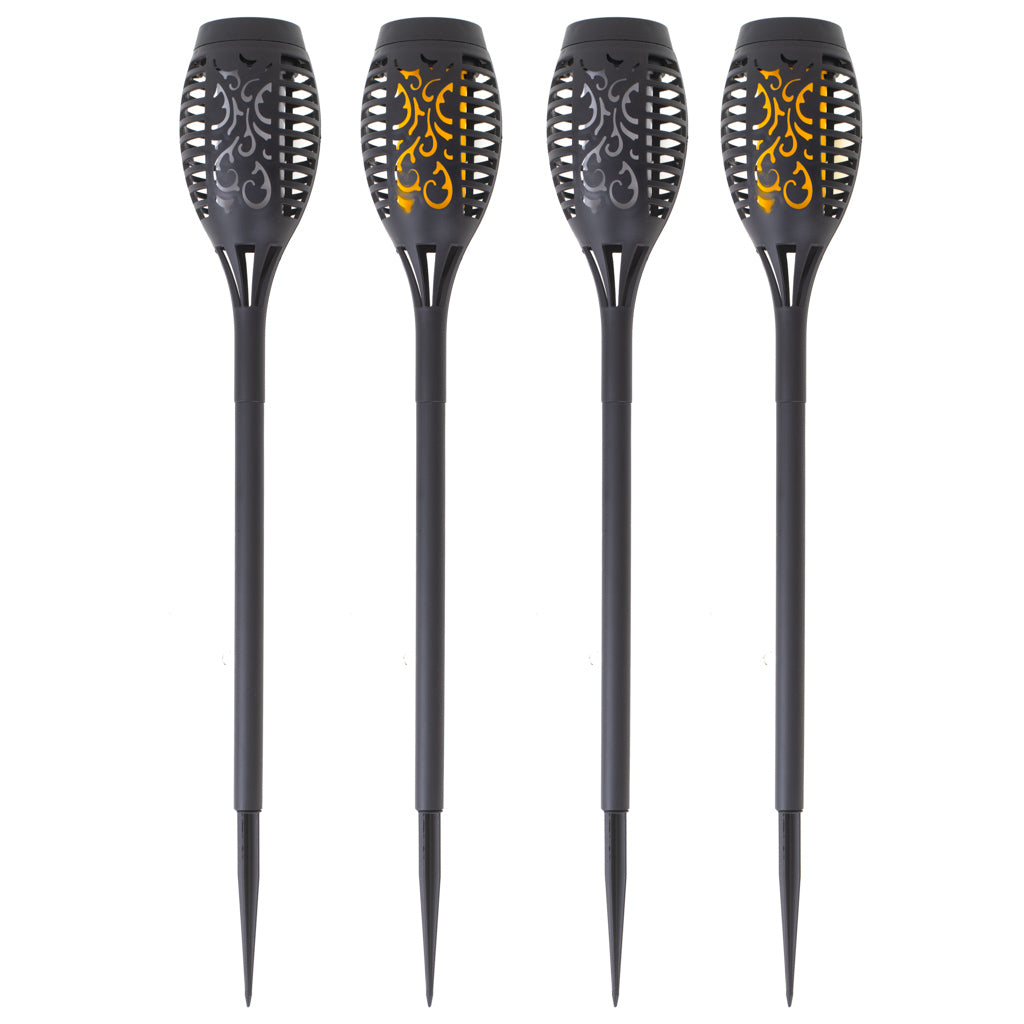 Set 4 lampi solare de gradina tip "Torta" cu 12 LED-uri-5