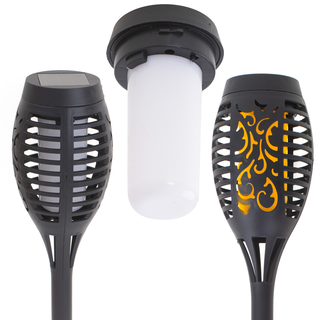 Set 4 lampi solare de gradina tip "Torta" cu 12 LED-uri-2